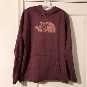 The North Face Hoodie L large Womens mauve heathered pink